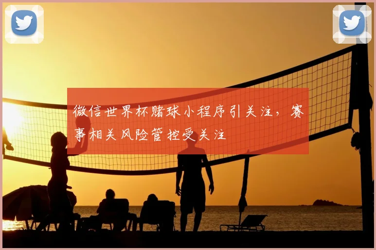 微信世界杯赌球小程序引关注，赛事相关风险管控受关注